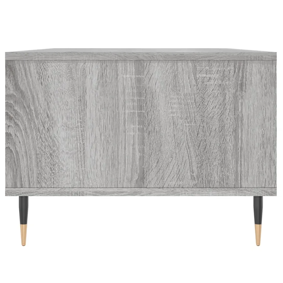 Table basse Sonoma gris 90x50x36,5 cm Bois d'ingénierie - 8