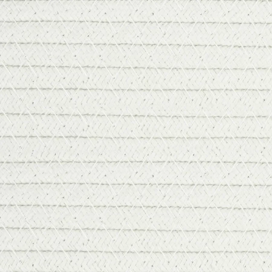 Panier de rangement gris et blanc Ø49x65 cm coton - 8