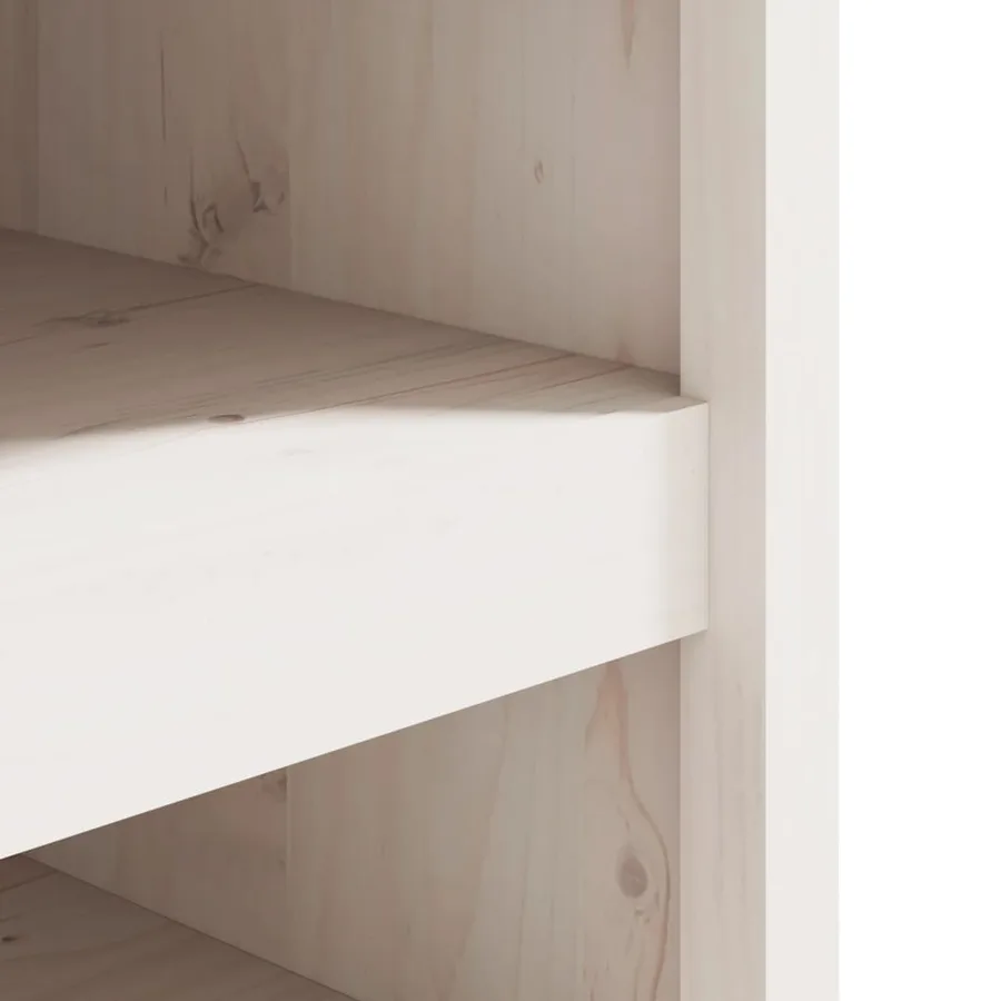 Armoire de cuisine d'extérieur MEPPEL blanc bois de pin massif - 7