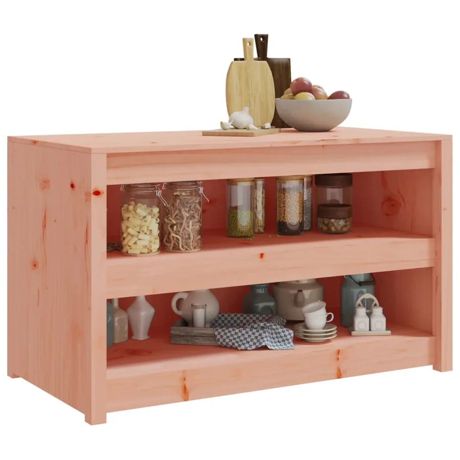 Armoire de cuisine d'extérieur MEPPEL 106x55x64 cm bois massif douglas - 3