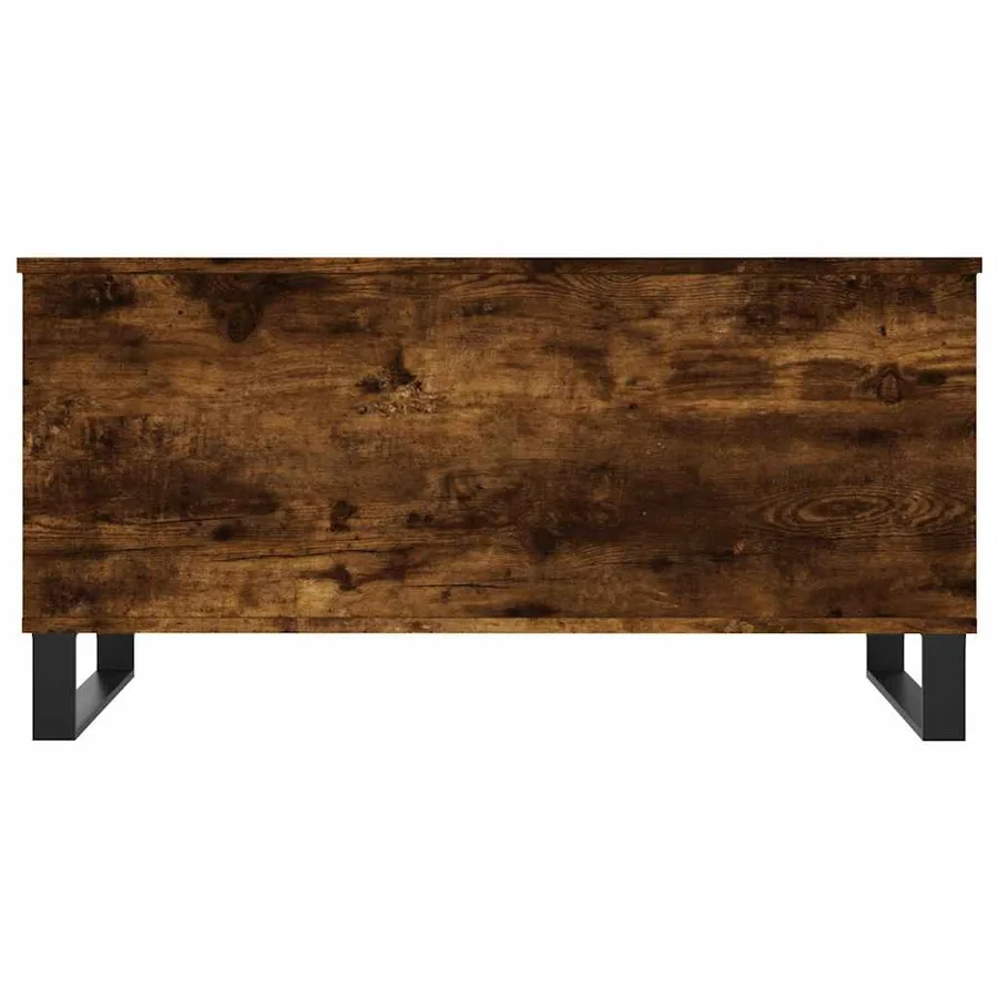 Table basse Chêne fumé 90x44,5x45 cm Bois d'ingénierie - 6
