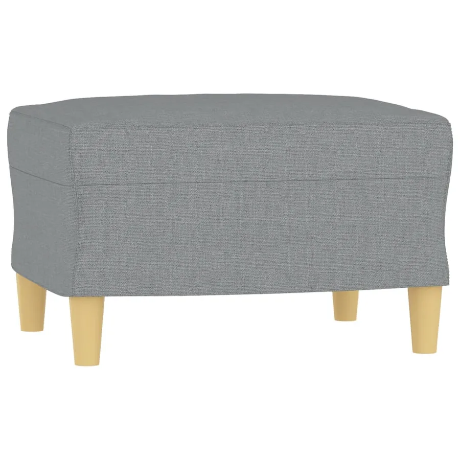 Ensemble de canapés 3 pcs avec coussins Gris clair Tissu - 5
