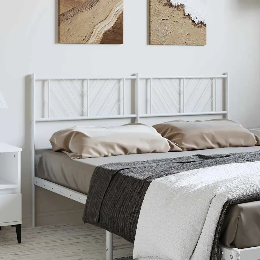 Tête de lit de remplacement métal blanc 150 cm - 3