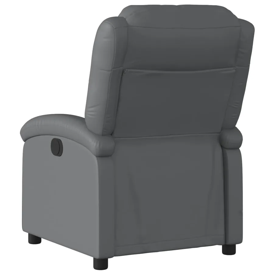 Fauteuil de massage inclinable Gris Similicuir - 6