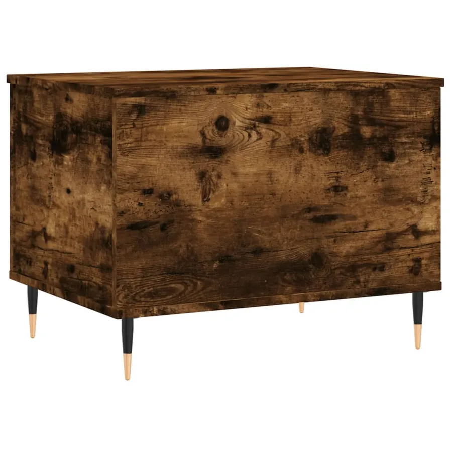 Table basse Chêne fumé 60x44,5x45 cm Bois d'ingénierie - 5