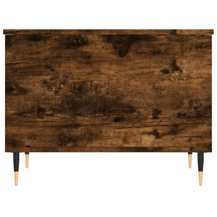 Table basse Chêne fumé 60x44,5x45 cm Bois d'ingénierie - 6