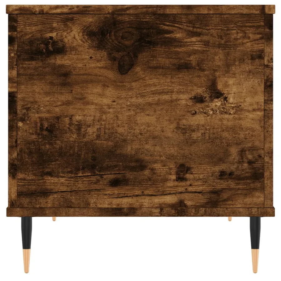 Table basse Chêne fumé 60x44,5x45 cm Bois d'ingénierie - 7