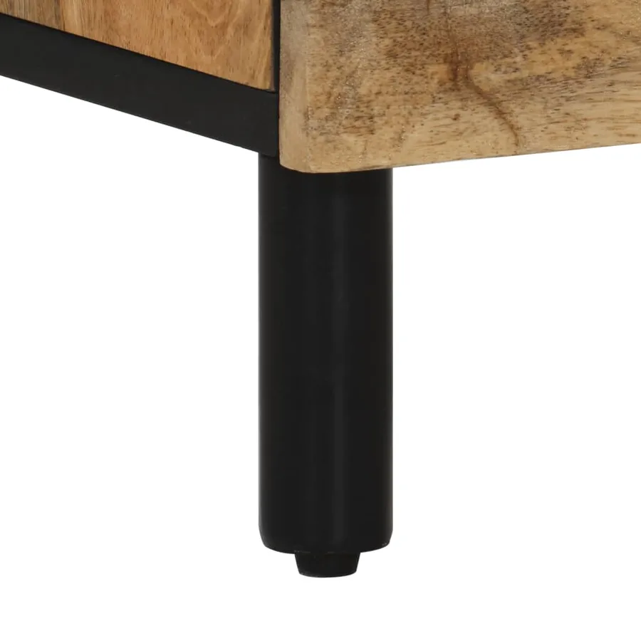 Table de chevet 50x33x60 cm bois de manguier massif - 8