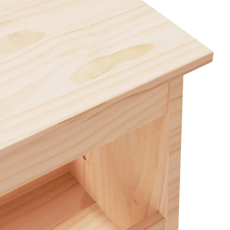 Banc d'entrée 100x28x45 cm Bois massif Pin - 6