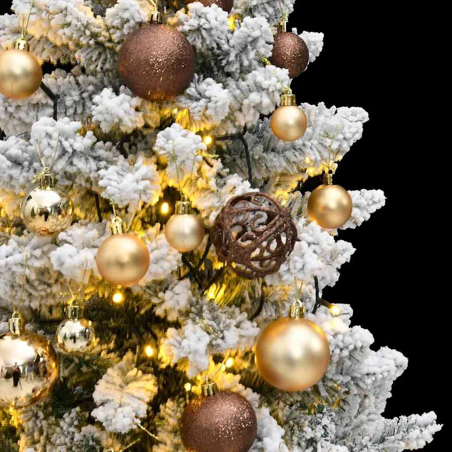 Sapin de Noël artificiel articulé 150 LED et boules 120 cm - 3
