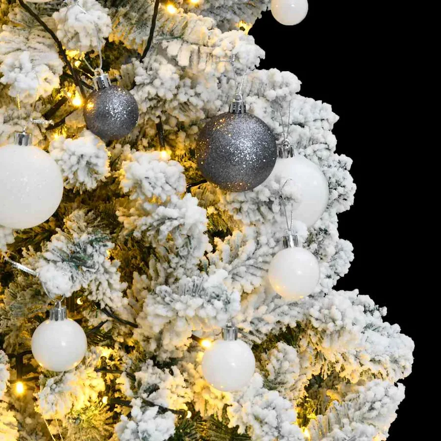 Sapin de Noël artificiel articulé 150 LED et boules 120 cm - 3
