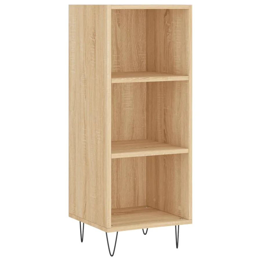 Buffet haut Chêne sonoma 34,5x34x180 cm Bois d'ingénierie - 5