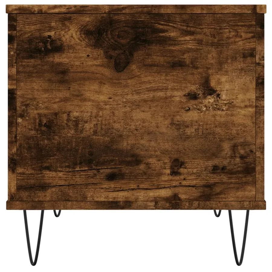 Table basse Chêne fumé 60x44,5x45 cm Bois d'ingénierie - 7