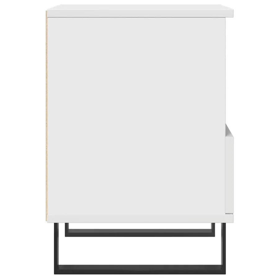 Tables de chevet 2 pcs blanc 40x35x50 cm bois d’ingénierie - 7