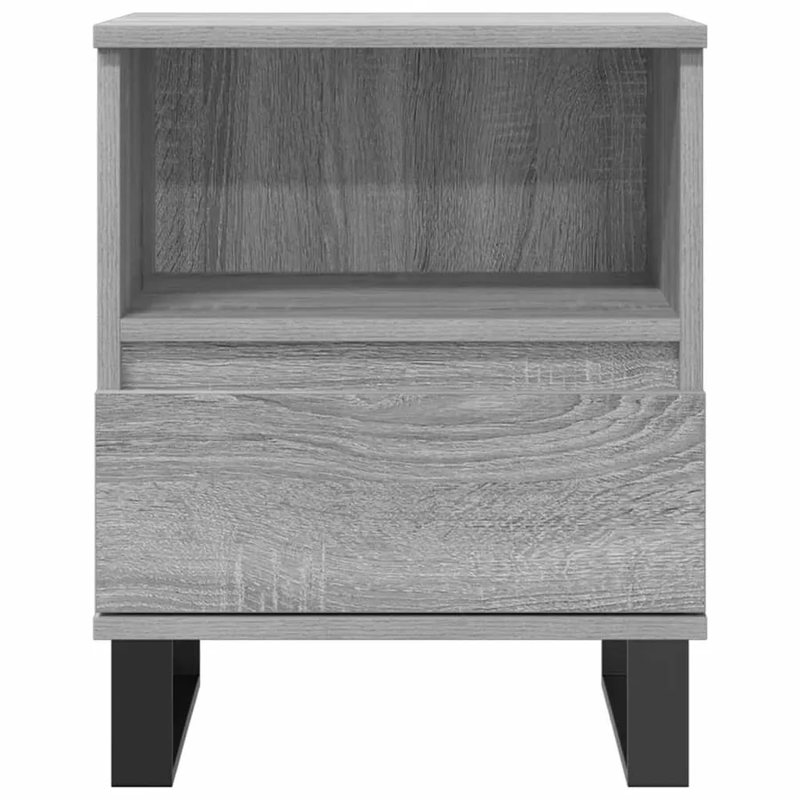 Tables de chevet 2 pcs sonoma gris 40x35x50 cm bois ingénierie - 4