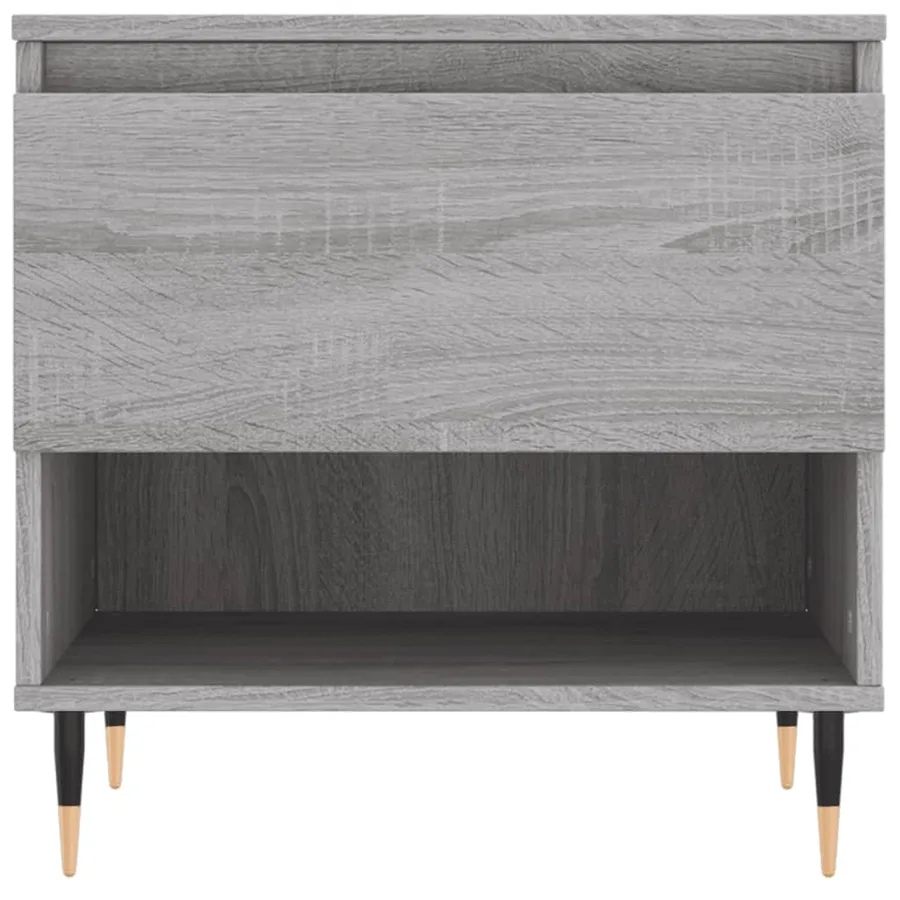 Tables basses 2 pcs sonoma gris 50x46x50 cm bois d'ingénierie - 6