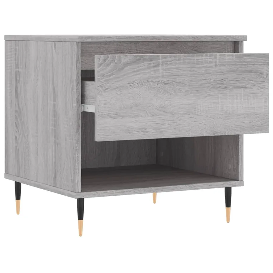 Tables basses 2 pcs sonoma gris 50x46x50 cm bois d'ingénierie - 7