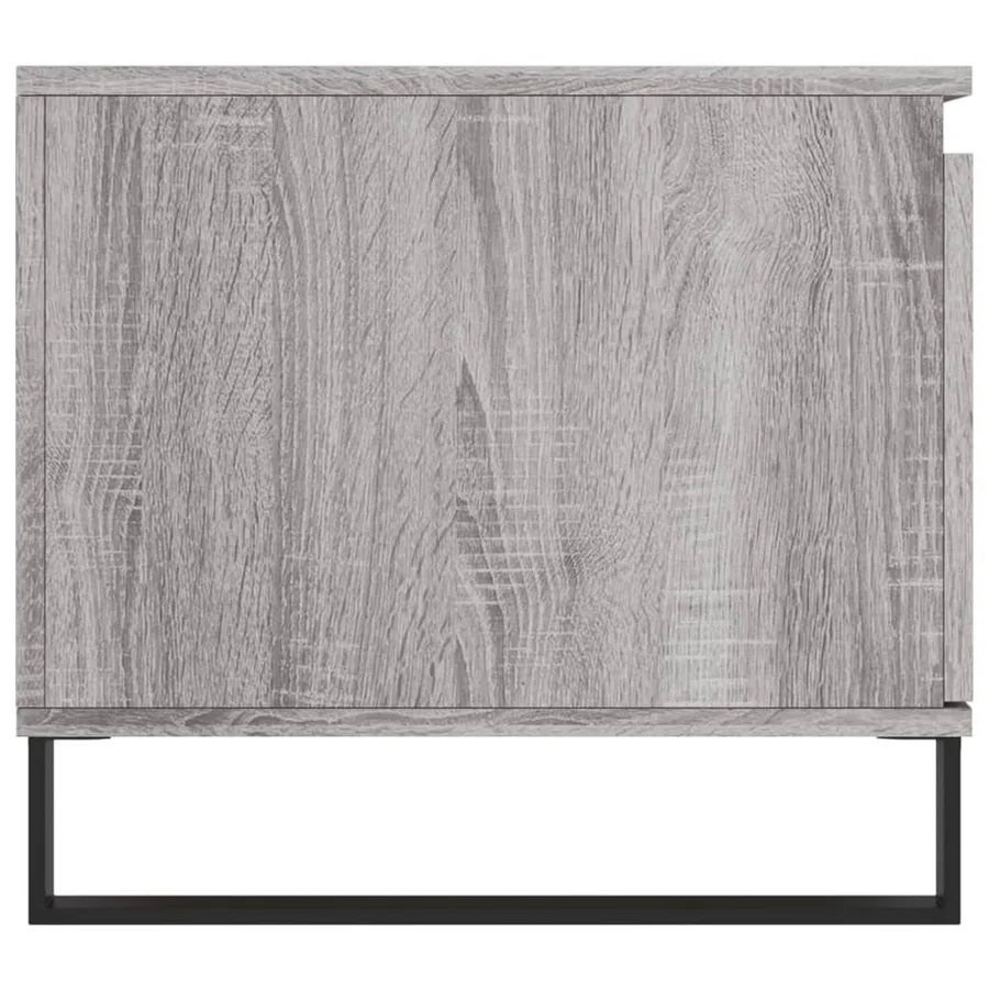 Table basse Sonoma gris 100x50x45 cm Bois d'ingénierie - 7