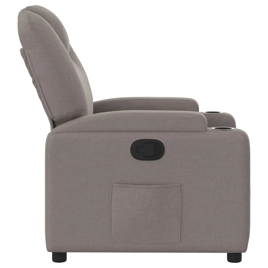 Fauteuil inclinable Taupe Tissu - 4