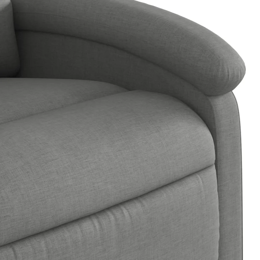 Fauteuil de massage inclinable Gris foncé Tissu - 9