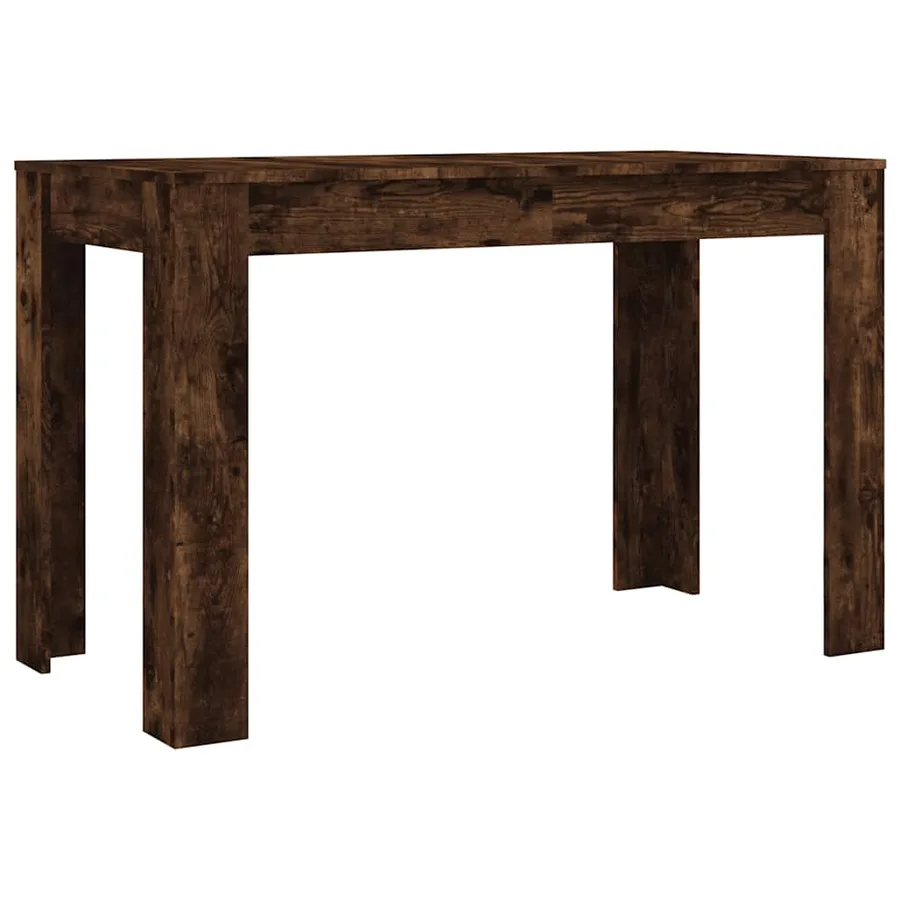 Table à dîner chêne fumé 120x60x76 cm bois d'ingénierie - 2