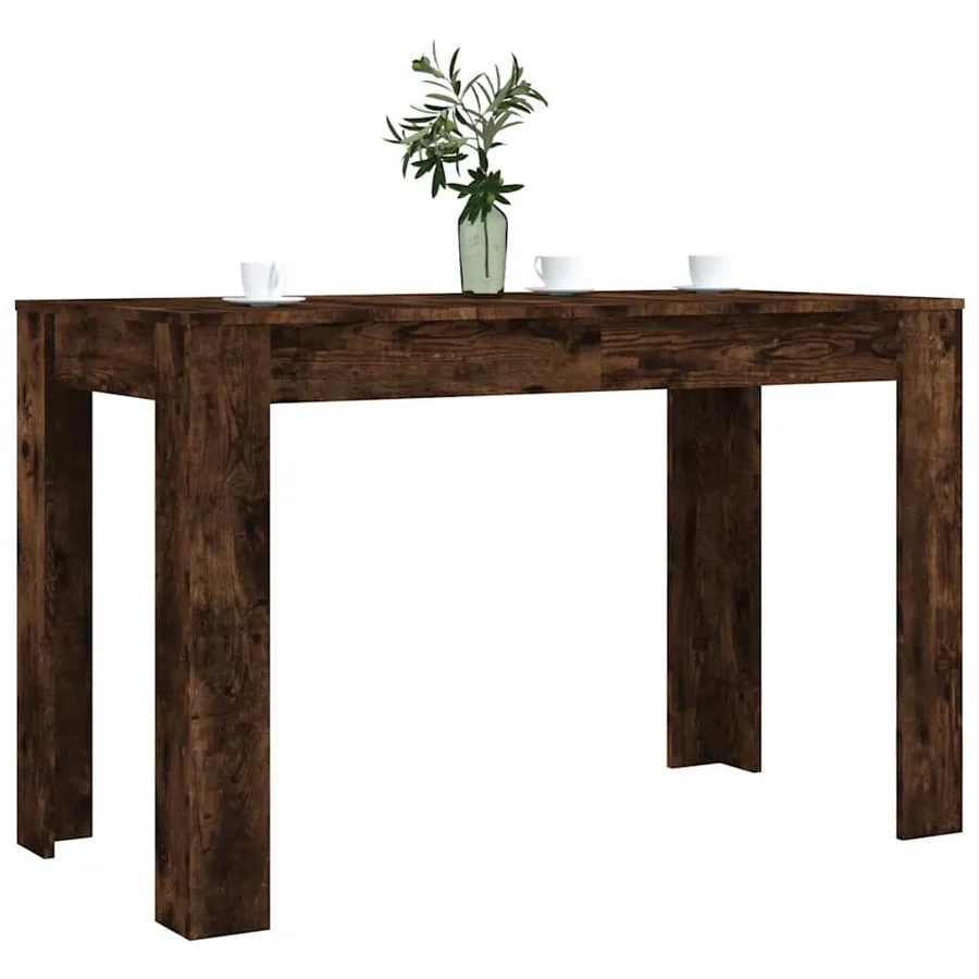 Table à dîner chêne fumé 120x60x76 cm bois d'ingénierie - 3