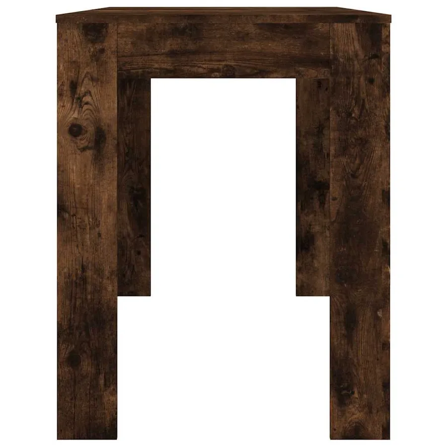 Table à dîner chêne fumé 120x60x76 cm bois d'ingénierie - 5