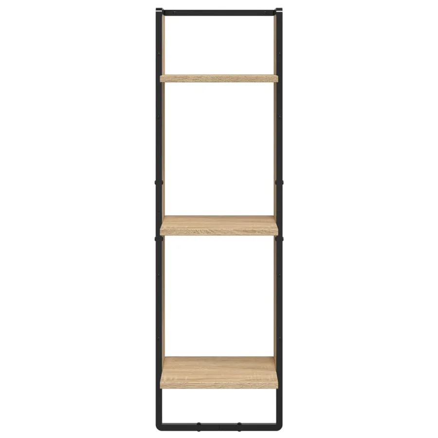 Étagère murale 3 niveaux chêne sonoma 30x25x100 cm - 4