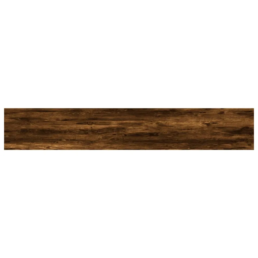 Étagères murales 4 pcs chêne fumé 60x10x1,5cm bois d'ingénierie - 6