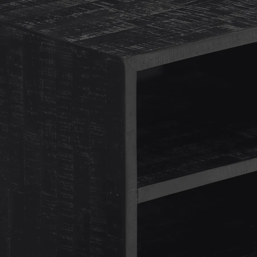 Meuble TV 112x31x45 cm teck massif récupéré - 6