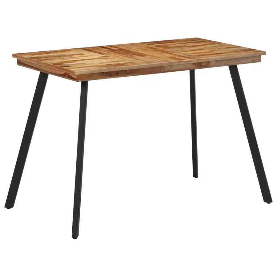 Table à manger 120x62x76 cm bois massif de teck - 9