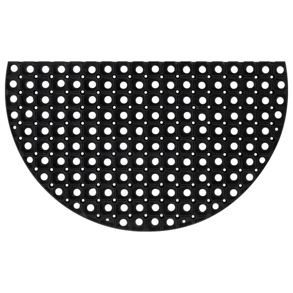 Tapis de porte demi-rond 45x75 cm caoutchouc