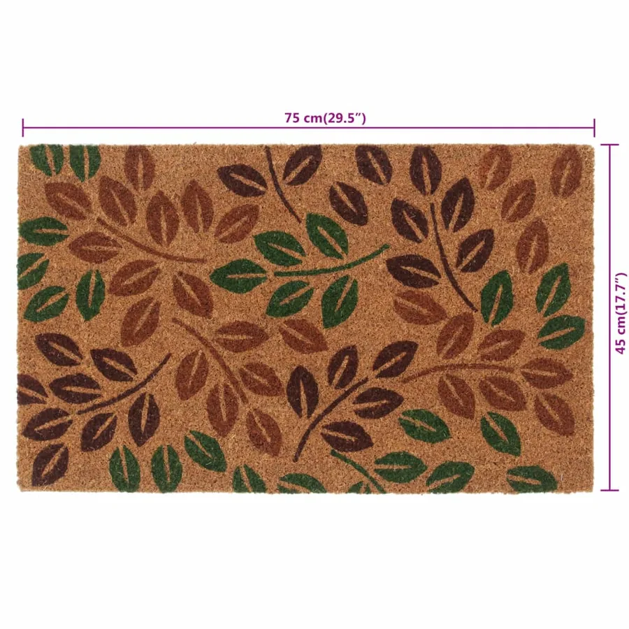 Tapis de porte naturel 45x75 cm fibre de coco touffeté - 6