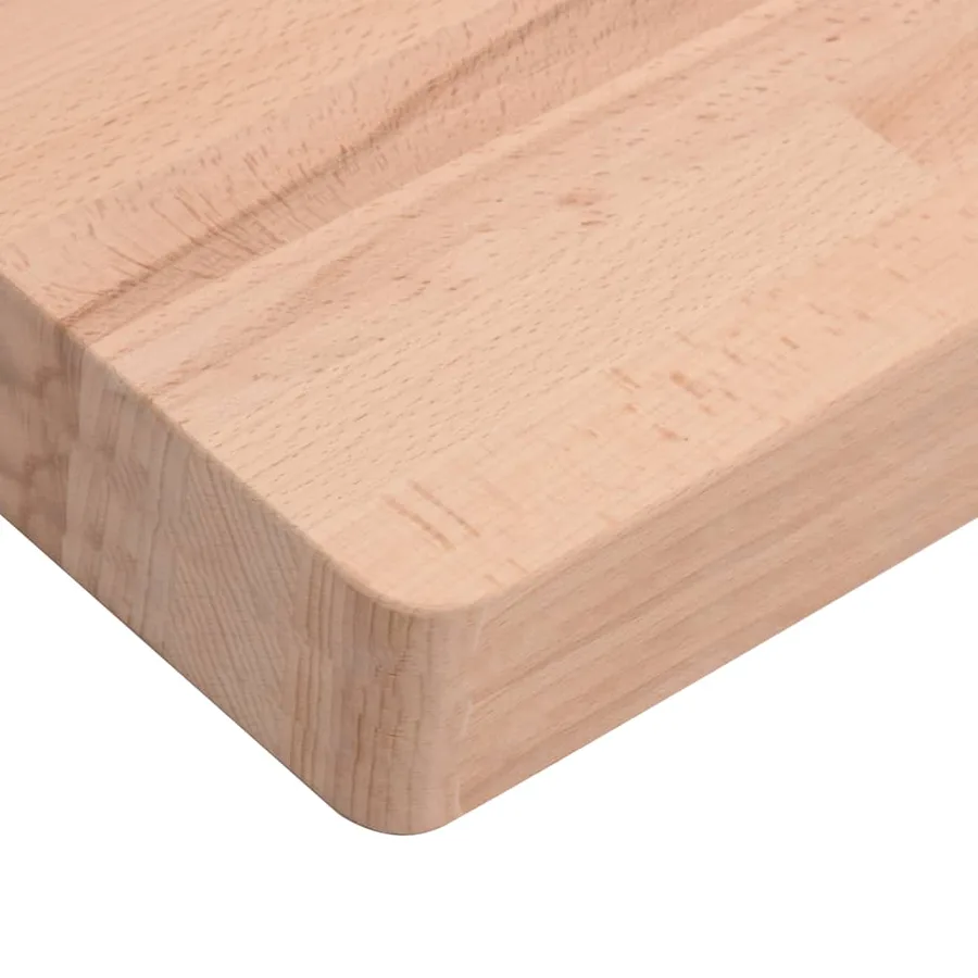 Planche à découper 40x30x4 cm bois massif de hêtre - 6