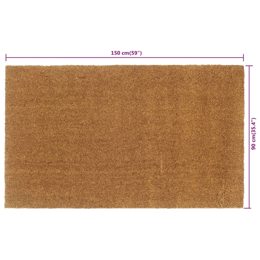 Tapis de porte naturel 90x150 cm fibre de coco touffeté - 6