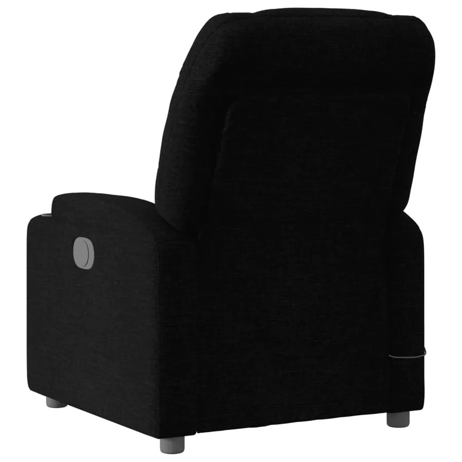 Fauteuil de massage inclinable noir tissu - 4