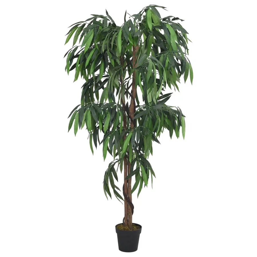 Manguier artificiel 600 feuilles 150 cm vert - 2