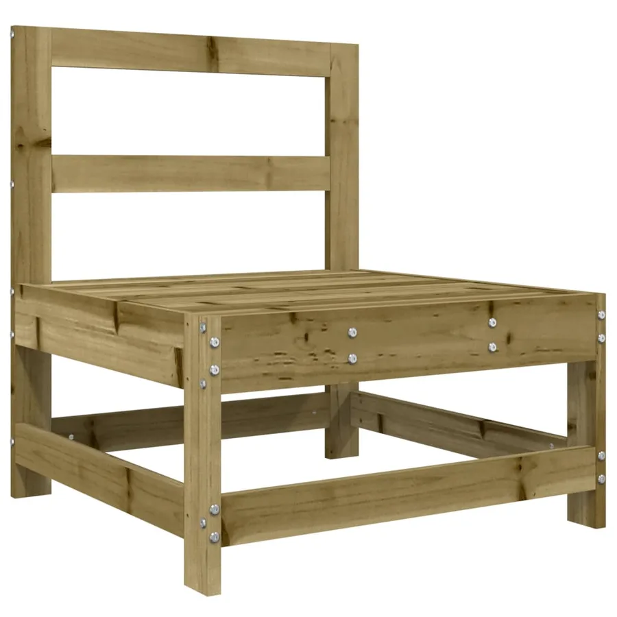 Salon de jardin 3 pcs bois de pin imprégné - 4