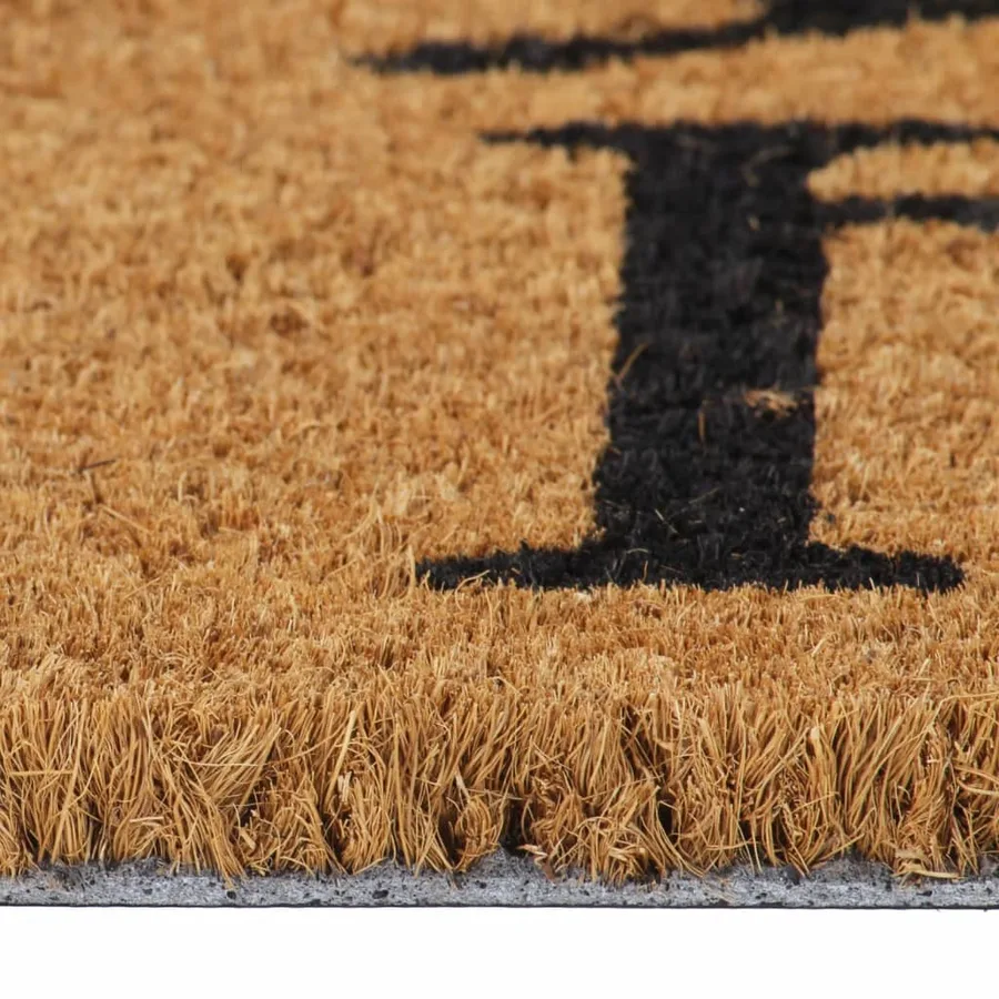 Tapis de porte naturel 45x75 cm fibre de coco touffeté - 4
