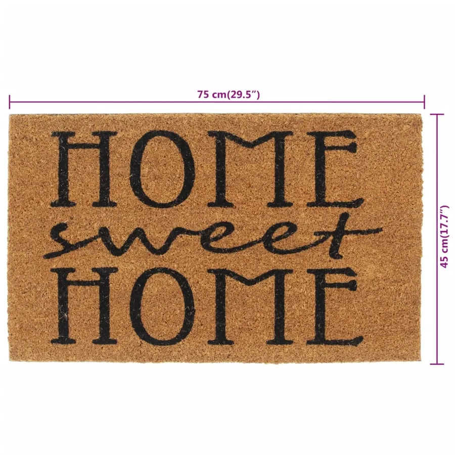 Tapis de porte naturel 45x75 cm fibre de coco touffeté - 6