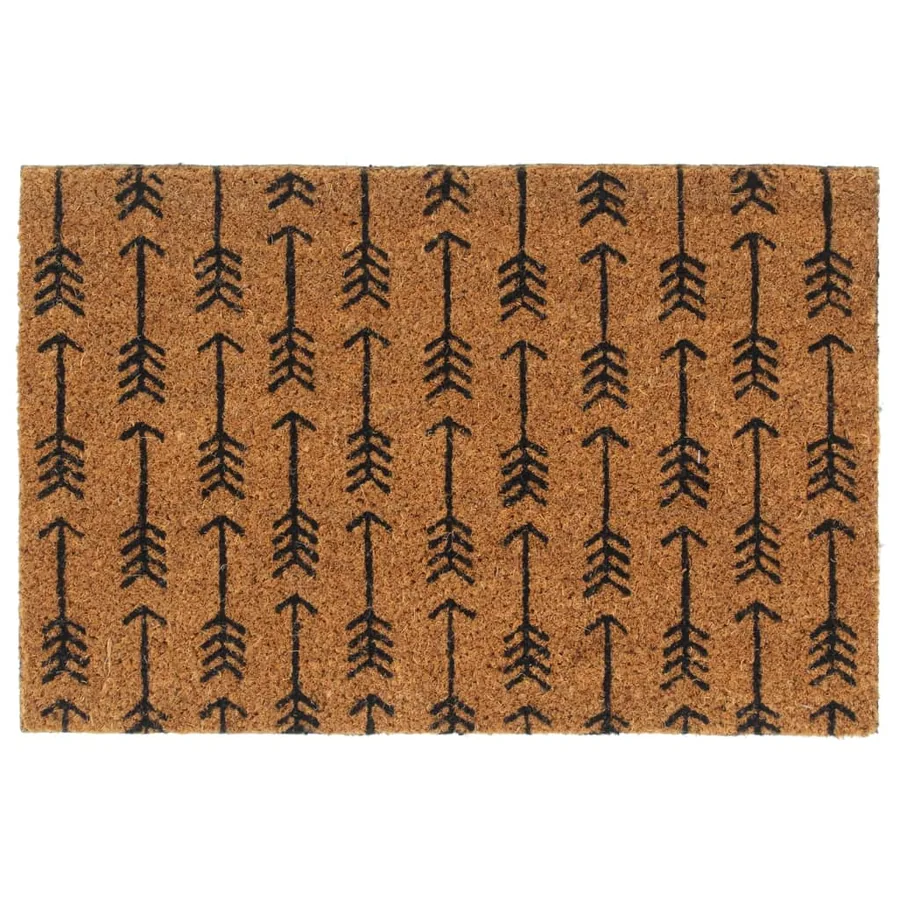 Tapis de porte naturel 40x60 cm fibre de coco touffeté