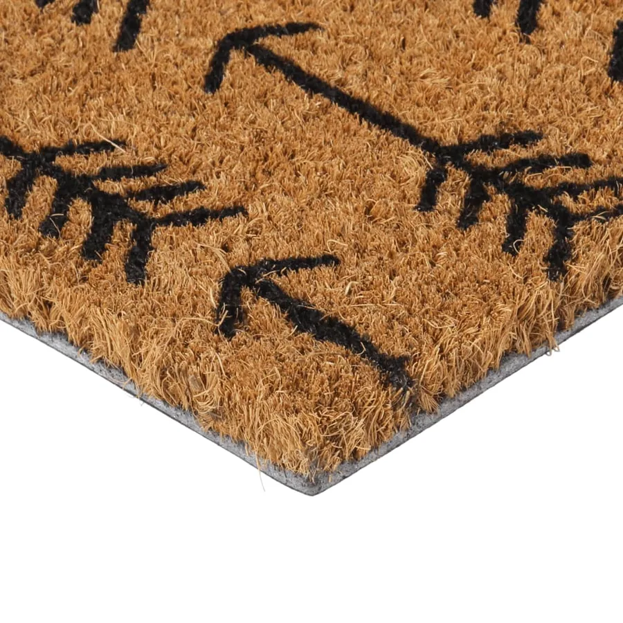 Tapis de porte naturel 40x60 cm fibre de coco touffeté - 3