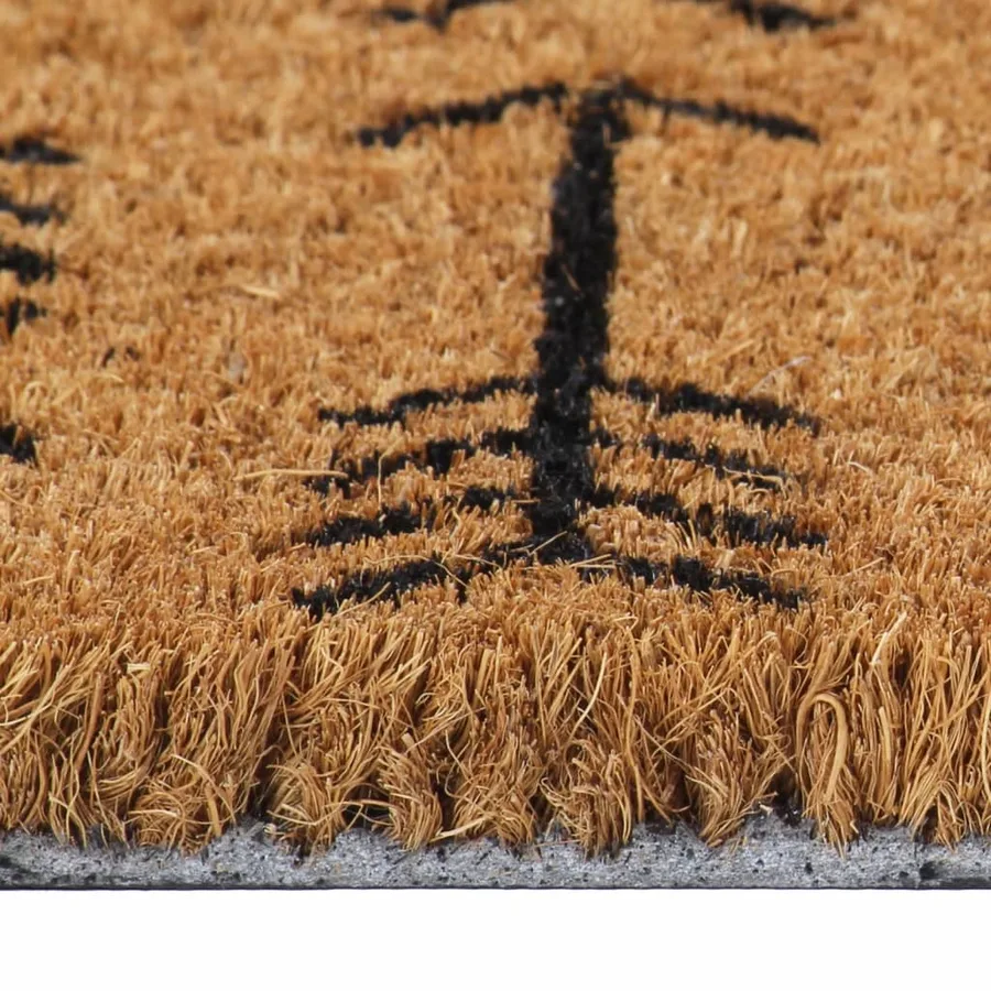 Tapis de porte naturel 40x60 cm fibre de coco touffeté - 4