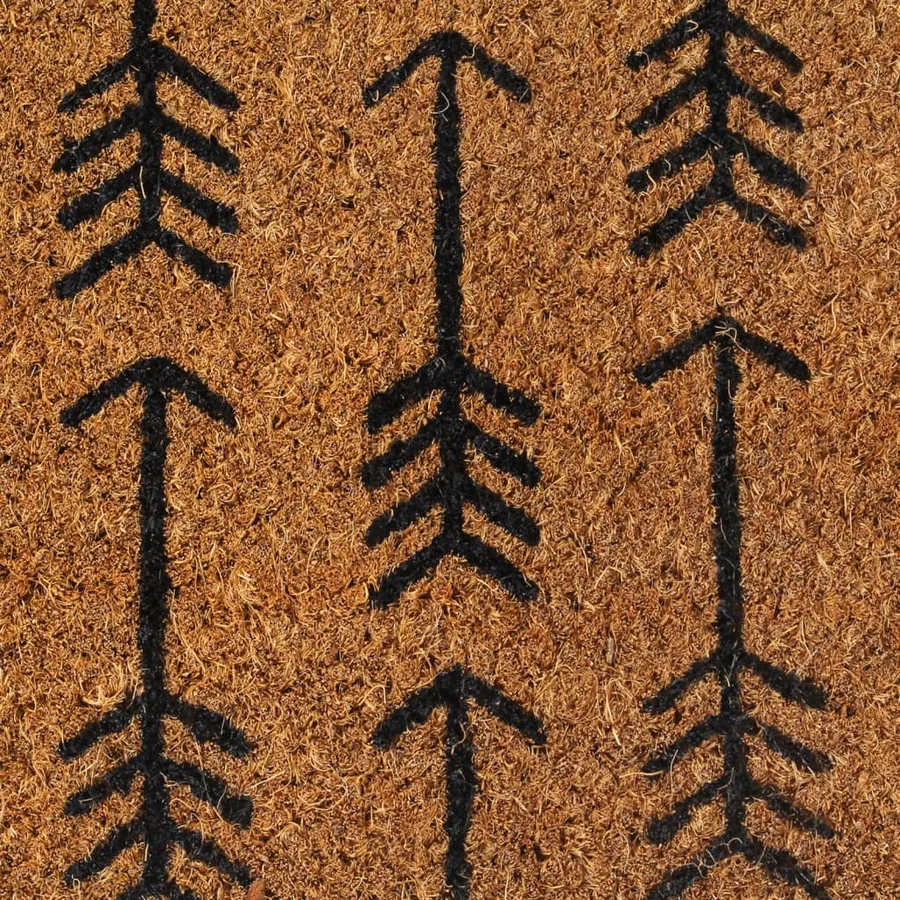 Tapis de porte naturel 40x60 cm fibre de coco touffeté - 5