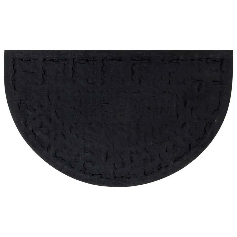 Tapis de porte demi-rond 45x75 cm caoutchouc et fibre de coco - 3