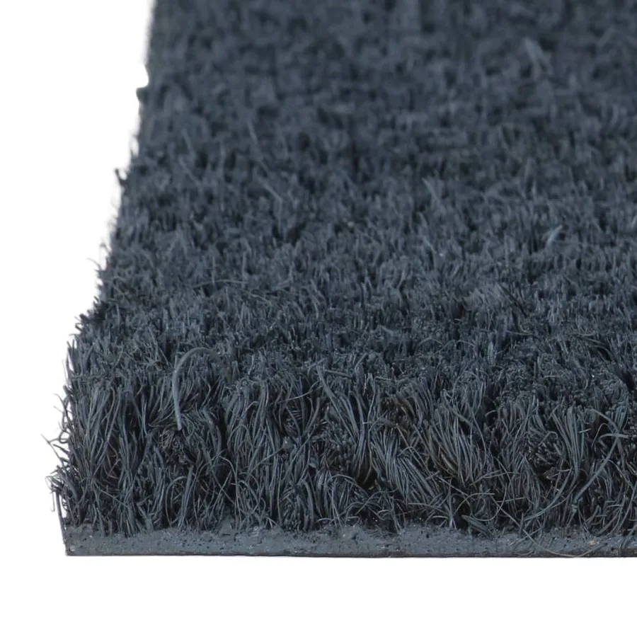 Tapis de porte gris foncé demi-rond 60x90 cm - 4