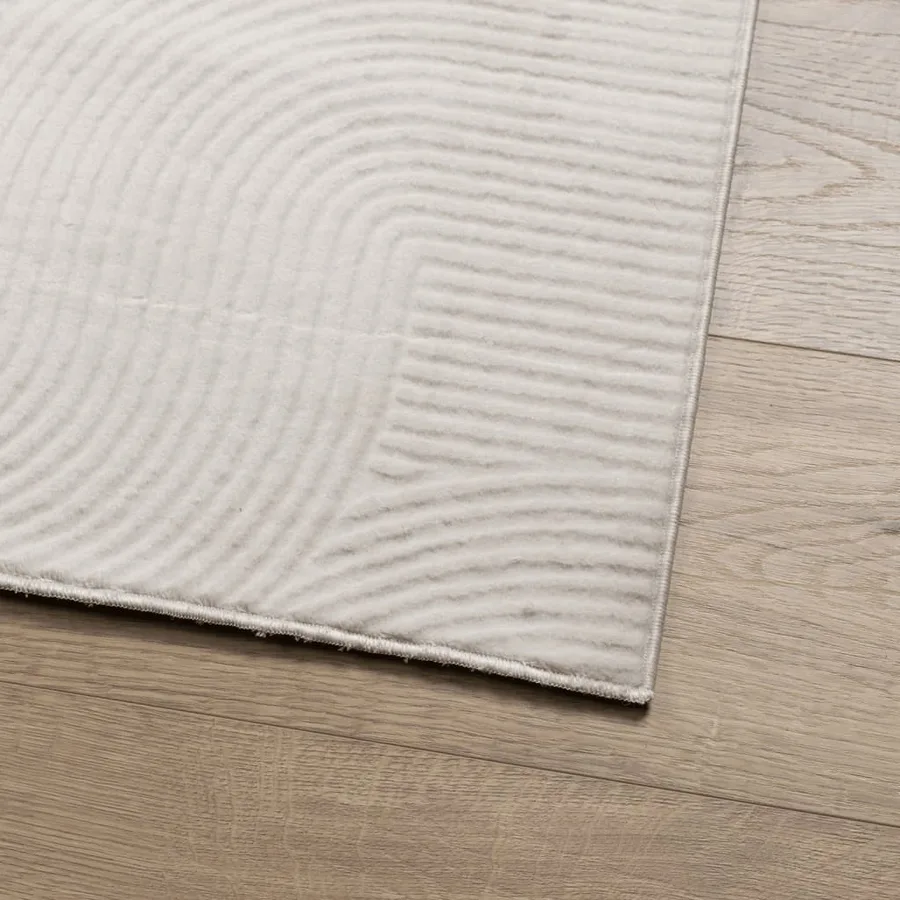 Tapis IZA poils courts style scandinave crème 240x340 cm - 4