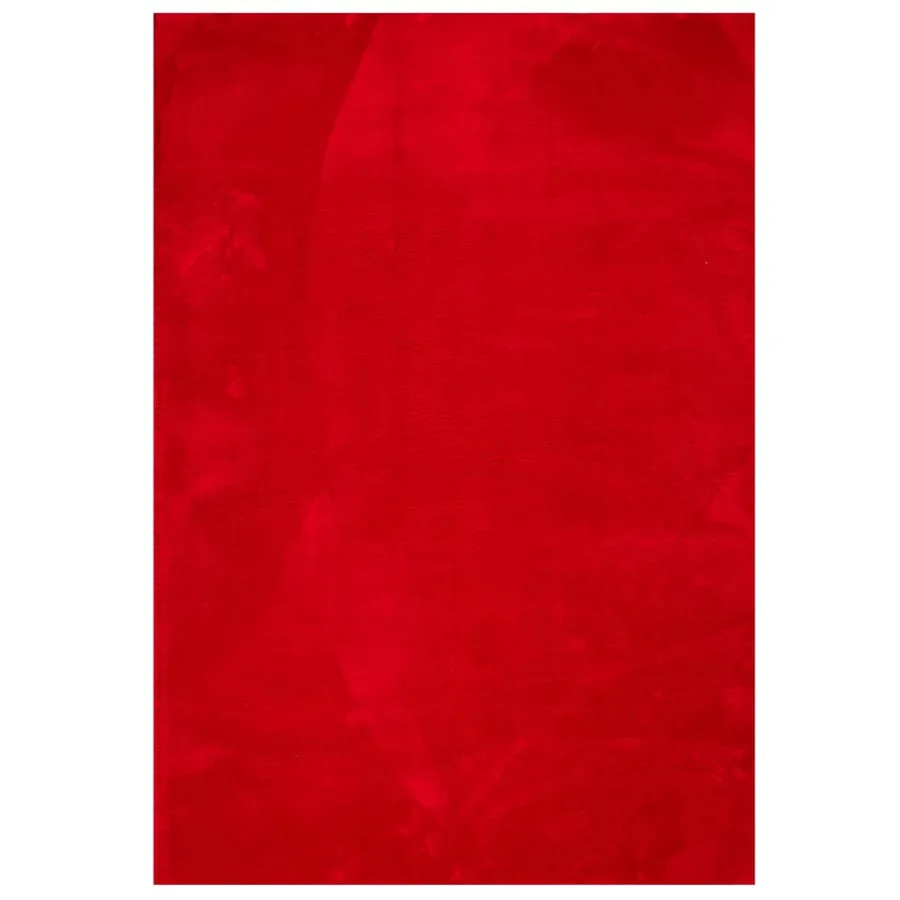 Tapis HUARTE à poils courts doux et lavable rouge 160x230 cm - 2