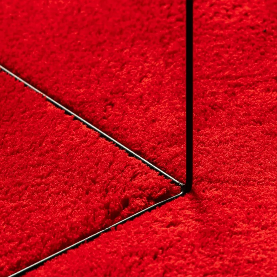 Tapis HUARTE à poils courts doux et lavable rouge 160x230 cm - 8