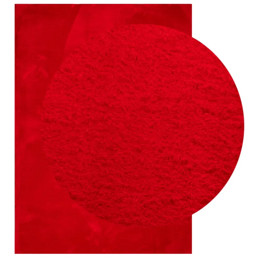 Tapis HUARTE à poils courts doux et lavable rouge 200x280 cm - 3